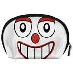 Happy Clown Cartoon Drawing Accessory Pouch (Large) Back