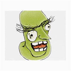 Mad Monster Man With Evil Expression Glasses Cloth (small) by dflcprints