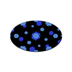 Floral Print Modern Style Pattern  Sticker (oval) by dflcprints