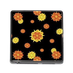 Floral Print Modern Style Pattern  Memory Card Reader With Storage (square) by dflcprints