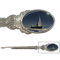 Navigating Trough Clouds Dreamy Collage Photography Letter Opener by dflcprints