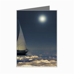 Navigating Trough Clouds Dreamy Collage Photography Mini Greeting Card by dflcprints