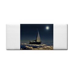 Navigating Trough Clouds Dreamy Collage Photography Hand Towel