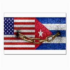 United States And Cuba Flags United Design Postcards 5  X 7  (10 Pack) by dflcprints
