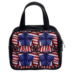 Modern Usa Flag Pattern Classic Handbag (two Sides) by dflcprints
