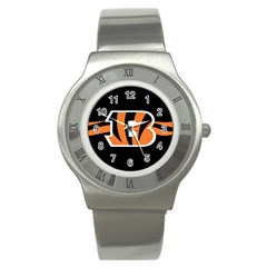 Cincinnati Bengals National Football League Nfl Teams Afc Stainless Steel Watch (slim)