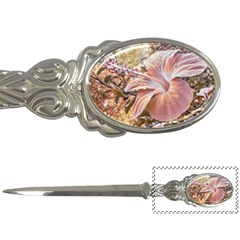 Fantasy Colors Hibiscus Flower Digital Photography Letter Opener by dflcprints