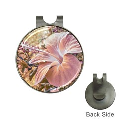 Fantasy Colors Hibiscus Flower Digital Photography Hat Clip With Golf Ball Marker by dflcprints