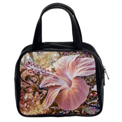 Fantasy Colors Hibiscus Flower Digital Photography Classic Handbag (two Sides) by dflcprints