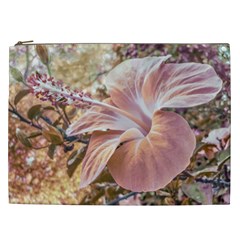 Fantasy Colors Hibiscus Flower Digital Photography Cosmetic Bag (xxl) by dflcprints