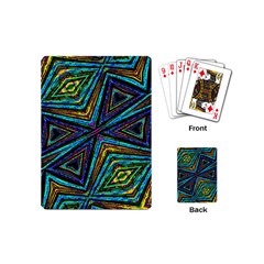 Tribal Style Colorful Geometric Pattern Playing Cards (mini) by dflcprints