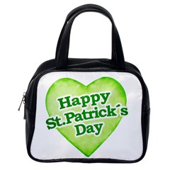 Happy St Patricks Day Design Classic Handbag (one Side) by dflcprints