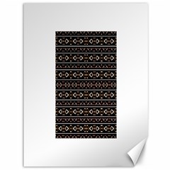 Tribal Dark Geometric Pattern03 Canvas 36  X 48  (unframed) by dflcprints