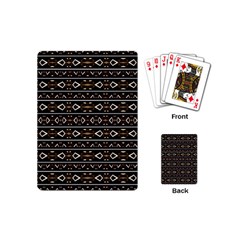 Tribal Dark Geometric Pattern03 Playing Cards (mini) by dflcprints