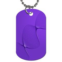 Twisted Purple Pain Signals Dog Tag (one Sided) by FunWithFibro