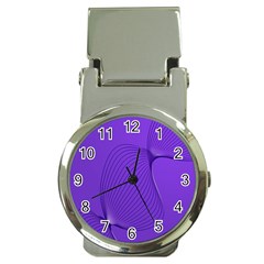 Twisted Purple Pain Signals Money Clip With Watch by FunWithFibro