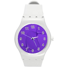 Twisted Purple Pain Signals Plastic Sport Watch (medium) by FunWithFibro