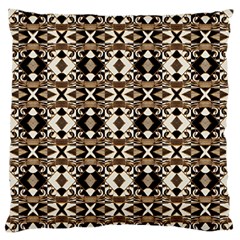 Geometric Tribal Style Pattern In Brown Colors Scarf Standard Flano Cushion Case (two Sides) by dflcprints