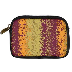 Scattered Pieces Digital Camera Leather Case by LalyLauraFLM
