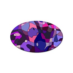 Blue Purple Chaos Sticker Oval (100 Pack) by LalyLauraFLM