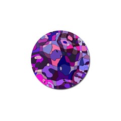 Blue Purple Chaos Golf Ball Marker (4 Pack) by LalyLauraFLM