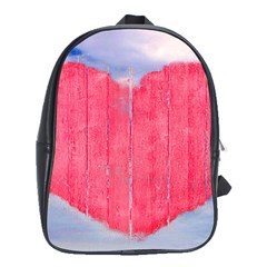 Pop Art Style Love Concept School Bag (xl) by dflcprints