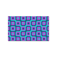 Blue Purple Squares Pattern Sticker Rectangular (10 Pack) by LalyLauraFLM