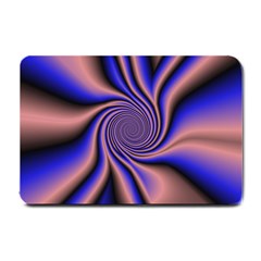Purple Blue Swirl Small Doormat by LalyLauraFLM