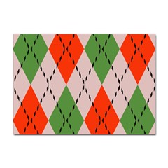 Argyle Pattern Abstract Design Sticker A4 (100 Pack) by LalyLauraFLM