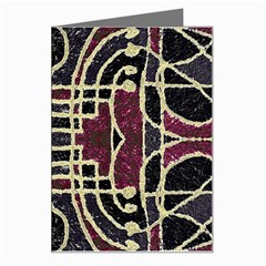 Tribal Style Ornate Grunge Pattern  Greeting Card