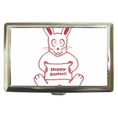 Cute Bunny With Banner Drawing Cigarette Money Case by dflcprints