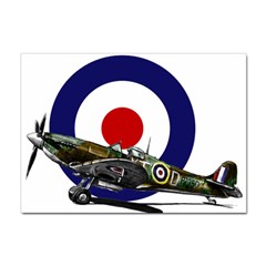 Spitfire And Roundel A4 Sticker 10 Pack by TheManCave