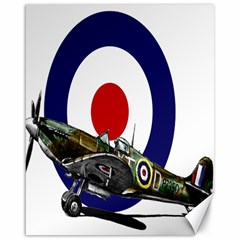 Spitfire And Roundel Canvas 16  X 20  (unframed) by TheManCave