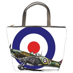 Spitfire And Roundel Bucket Handbag by TheManCave