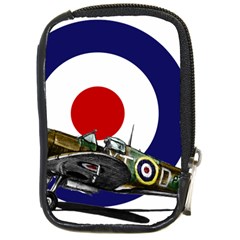 Spitfire And Roundel Compact Camera Leather Case by TheManCave