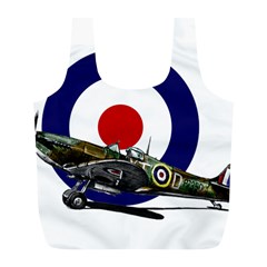 Spitfire And Roundel Reusable Bag (l) by TheManCave