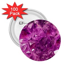 Amethyst Stone Of Healing 2 25  Button (100 Pack) by FunWithFibro