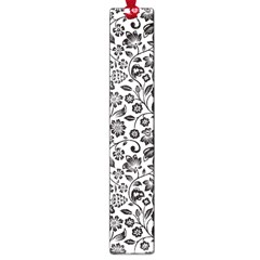 Elegant Glittery Floral Large Bookmark by StuffOrSomething