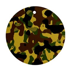 Camo Pattern  Round Ornament (two Sides) by Colorfulart23