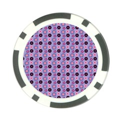 Cute Floral Pattern Poker Chip by GardenOfOphir