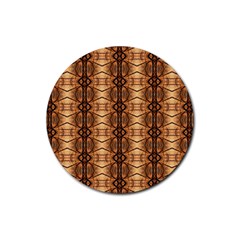 Faux Animal Print Pattern Drink Coaster (round) by GardenOfOphir