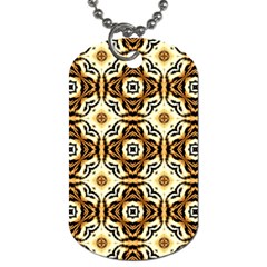 Faux Animal Print Pattern Dog Tag (one Sided) by GardenOfOphir