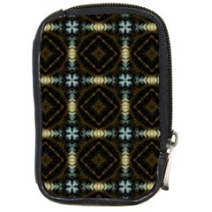 Faux Animal Print Pattern Compact Camera Leather Case by GardenOfOphir