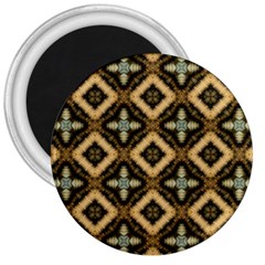 Faux Animal Print Pattern 3  Button Magnet by GardenOfOphir