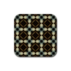 Faux Animal Print Pattern Drink Coaster (square) by GardenOfOphir