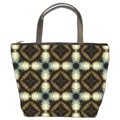 Faux Animal Print Pattern Bucket Handbag by GardenOfOphir