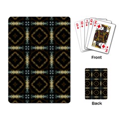 Faux Animal Print Pattern Playing Cards Single Design by GardenOfOphir