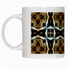 Faux Animal Print Pattern White Coffee Mug by GardenOfOphir