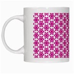 Cute Pretty Elegant Pattern White Coffee Mug Left