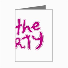 I Am The Party Typographic Design Quote Mini Greeting Card by dflcprints